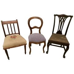 Three Antique Side Chairs