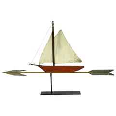Small Sailboat Weathervane, circa 1930