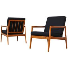 Set of Two Danish Modern Easy Chairs from the 1960s