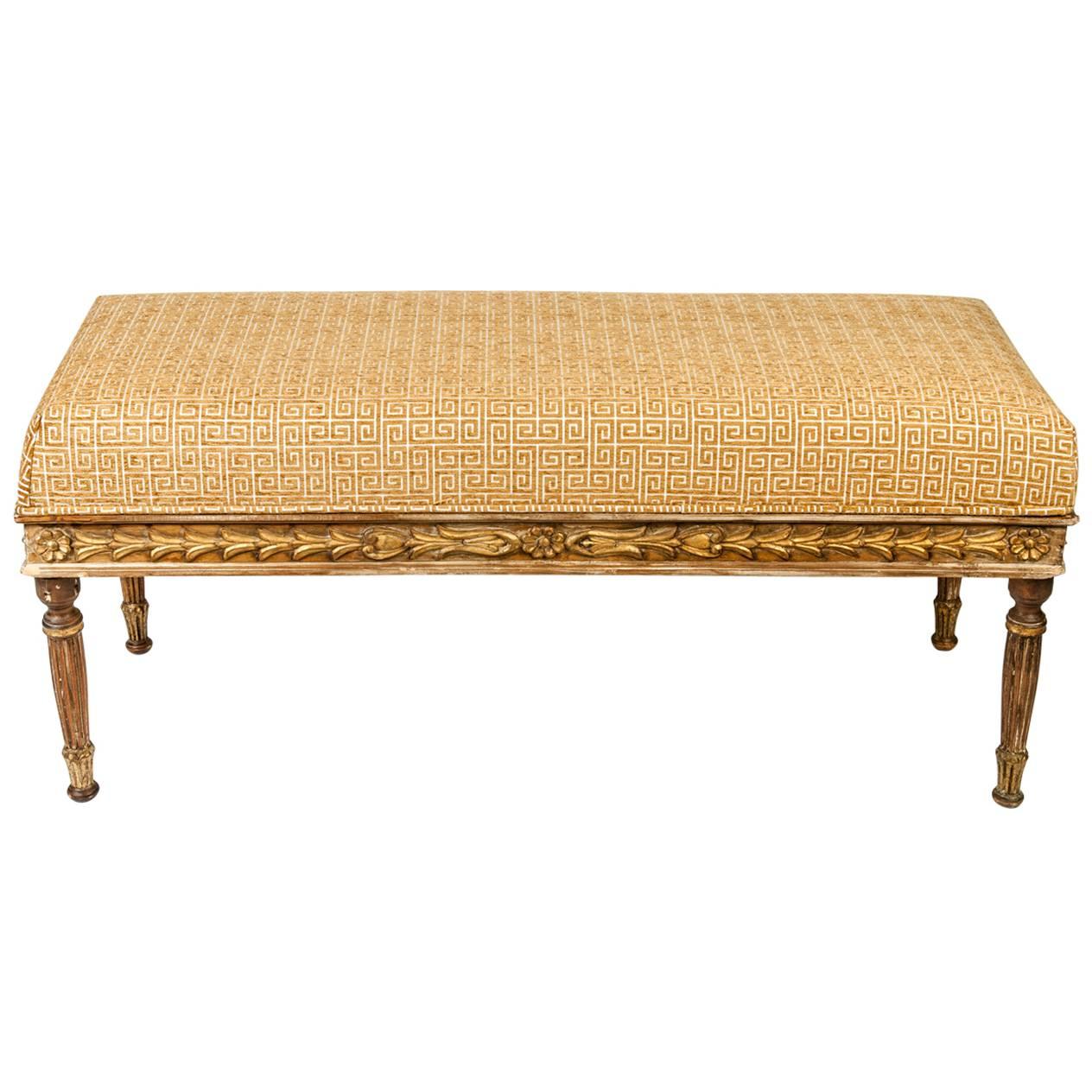 Upholstered Vanity Bench For Sale at 1stDibs