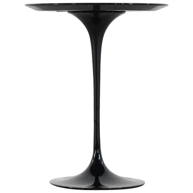Eero Saarinen Black Marble, Tulip Side Table, Knoll International 1958