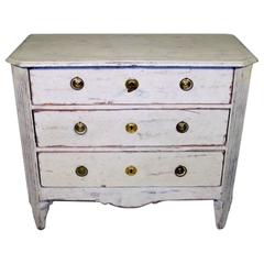 Swedish Gustavian Period Antique Painted Chest of Drawers, 18th Century
