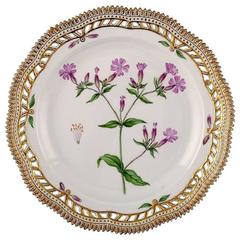 Royal Copenhagen Flora Danica, Round Dish/Dinner Plate with Pierced Border