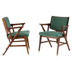 Impressive Rare Pair of Armchairs by Enrico Ciuti for Casssina, 1950 2