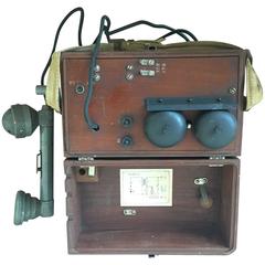Antique Campaign or Military Telephone