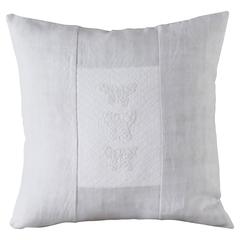 Medium Cushion with Hand Appliquéd Butterflies