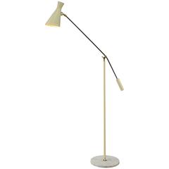 Charming Eamelled Floorlamp in the style of Arredoluce, Italy, 1950