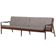 Brazilian Sofa in Jacaranda, New Upholstery 12