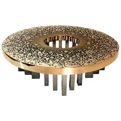 Large Sculptural Solid Bronze Coffee Table 5