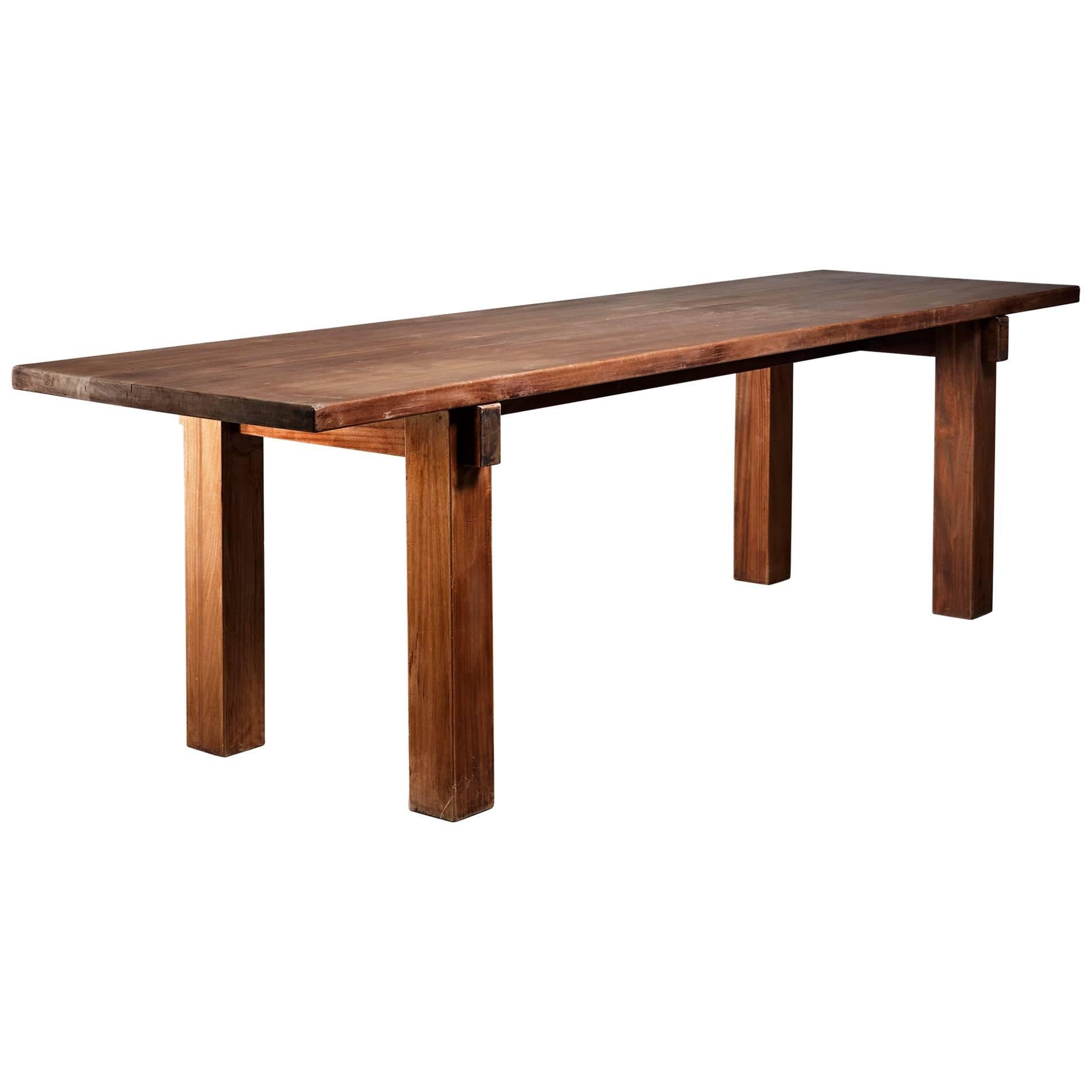 Charlotte Perriand Brazil Table in Teak, France, 1960s For Sale
