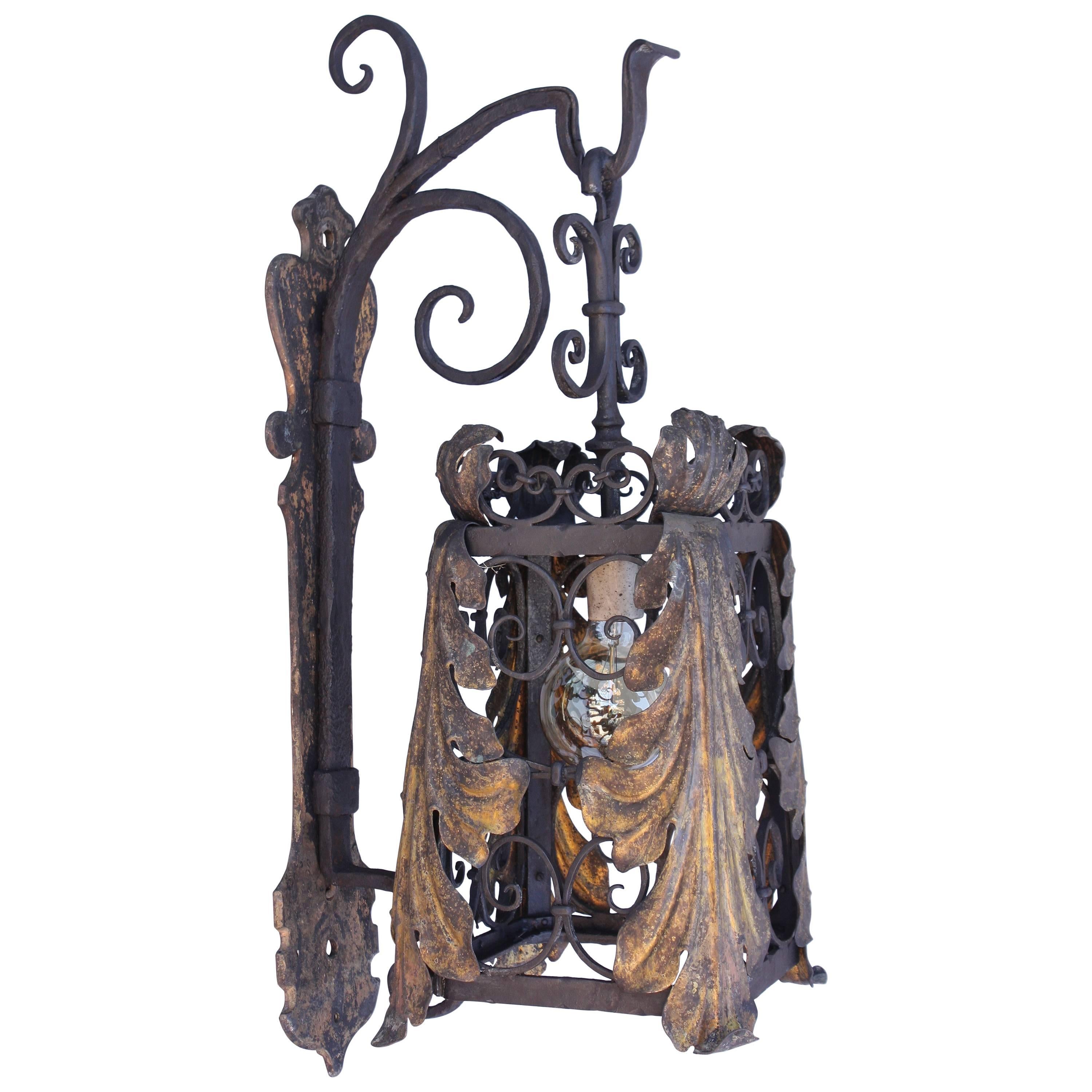 1 of 2 Exceptional 1920s Exterior Lantern