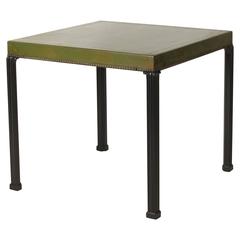 Georgian Style Leather Topped Card Table