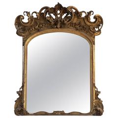Palacial Antique Giltwood Mirror