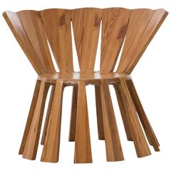 Rodrigo Simão Post-Modern Brazilian Reclaimed Pinho de Riga Wood Sol Chair 10