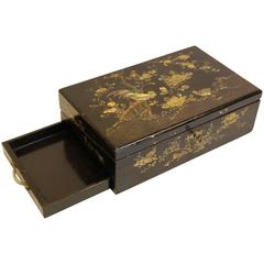 19th Century Chinoiserie Decorated Inlaid Writing Box 4