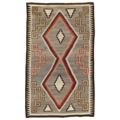 Antique Navajo Rug, Handmade Rug, Oriental Rug, Grey Rug