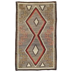 Antique Navajo Rug, Handmade Rug, Oriental Rug, Grey Rug 8