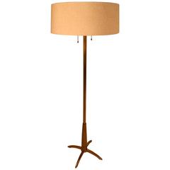 Brass Floor Lamp by Stiffel