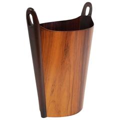 Einar Barnes for P. S. Heggen Rosewood Wastebasket, Scandinavian