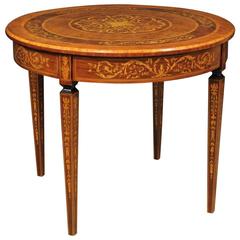 20th Century Italian Inlaid Table in Louis XVI Style