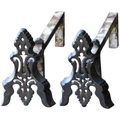 Antique 19th Century French Firedogs or Andirons