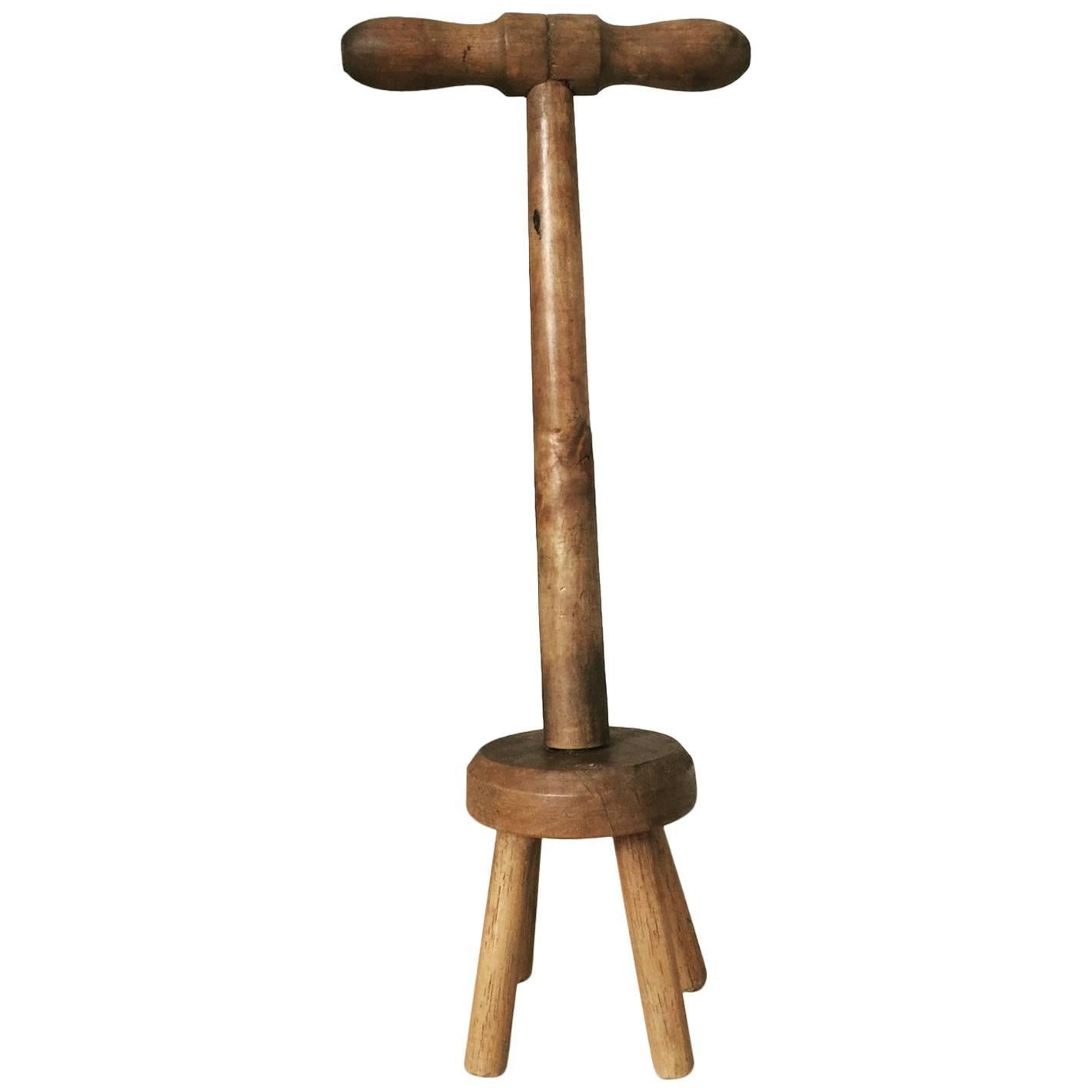 Vintage Antique Hardwod Wash Tub Poser