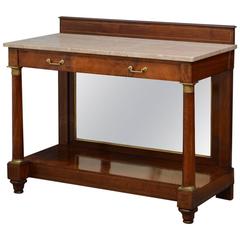 Excellent Continental Mahogany Console Table