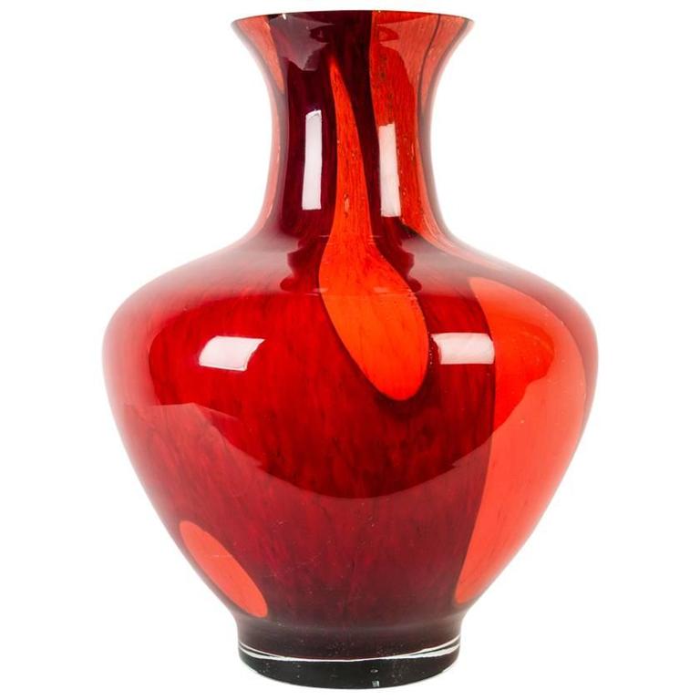 Very Large Mid20th Century Art Glass Art Deco Piece For Sale at 1stdibs