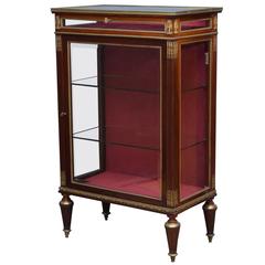 Exquisite French Mahogany Display Cabinet