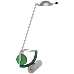 Articulated Architectural Table Lamp Italy 1980s Anodized Metal 7