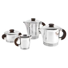 Ercuis French Art Deco Silver Plated Tea-Coffee Set, 1930 10