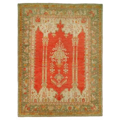 Tappeto turco antico Oushak della Collection'S di Zabihi