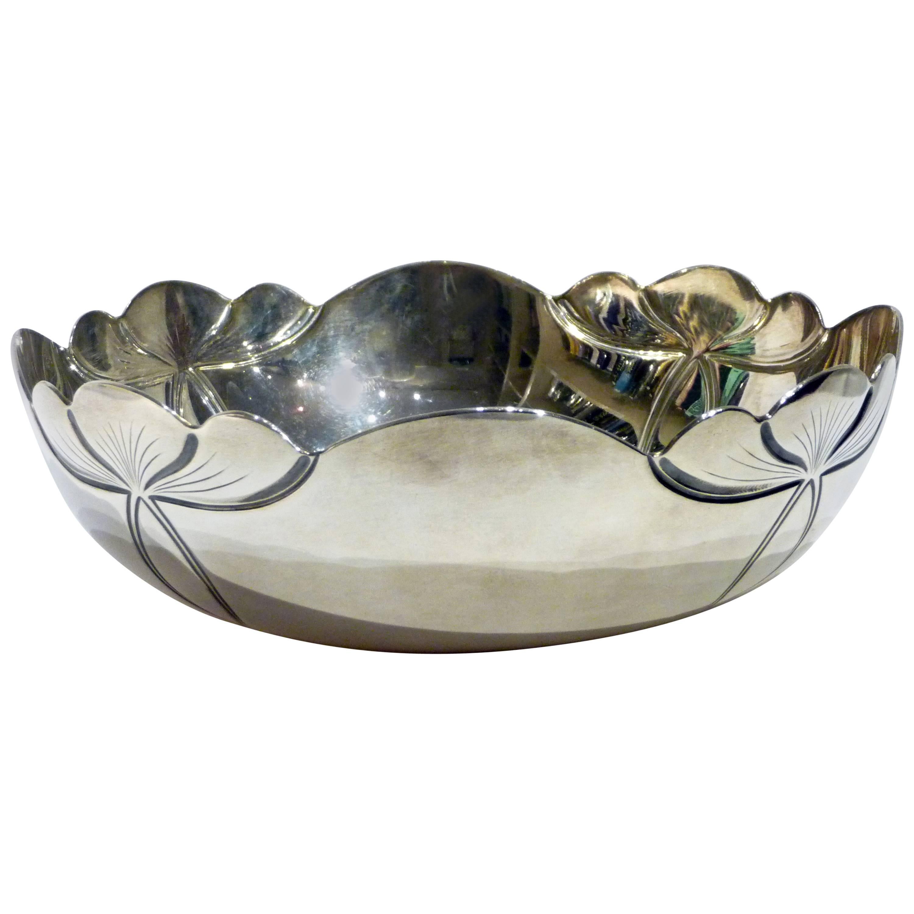 Alphonse Debain, an Art Nouveau Silver Bowl For Sale
