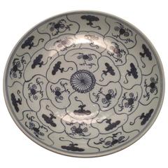 Qing Dynasty Blue and White Porcelain Plate 10