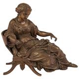 Bronze Sculpture of a Reclining Woman