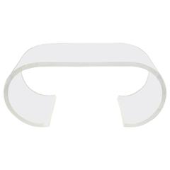 Thick Lucite Coffee Table by Karl Springer, 1970s 12