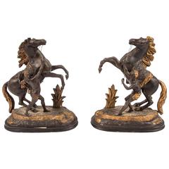 Pair of Bronze Marly Horses 5