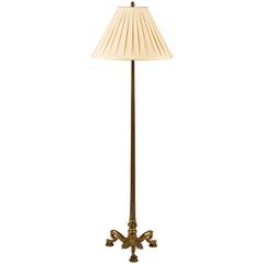 19th Century Gilt Bronze Floor Lamp