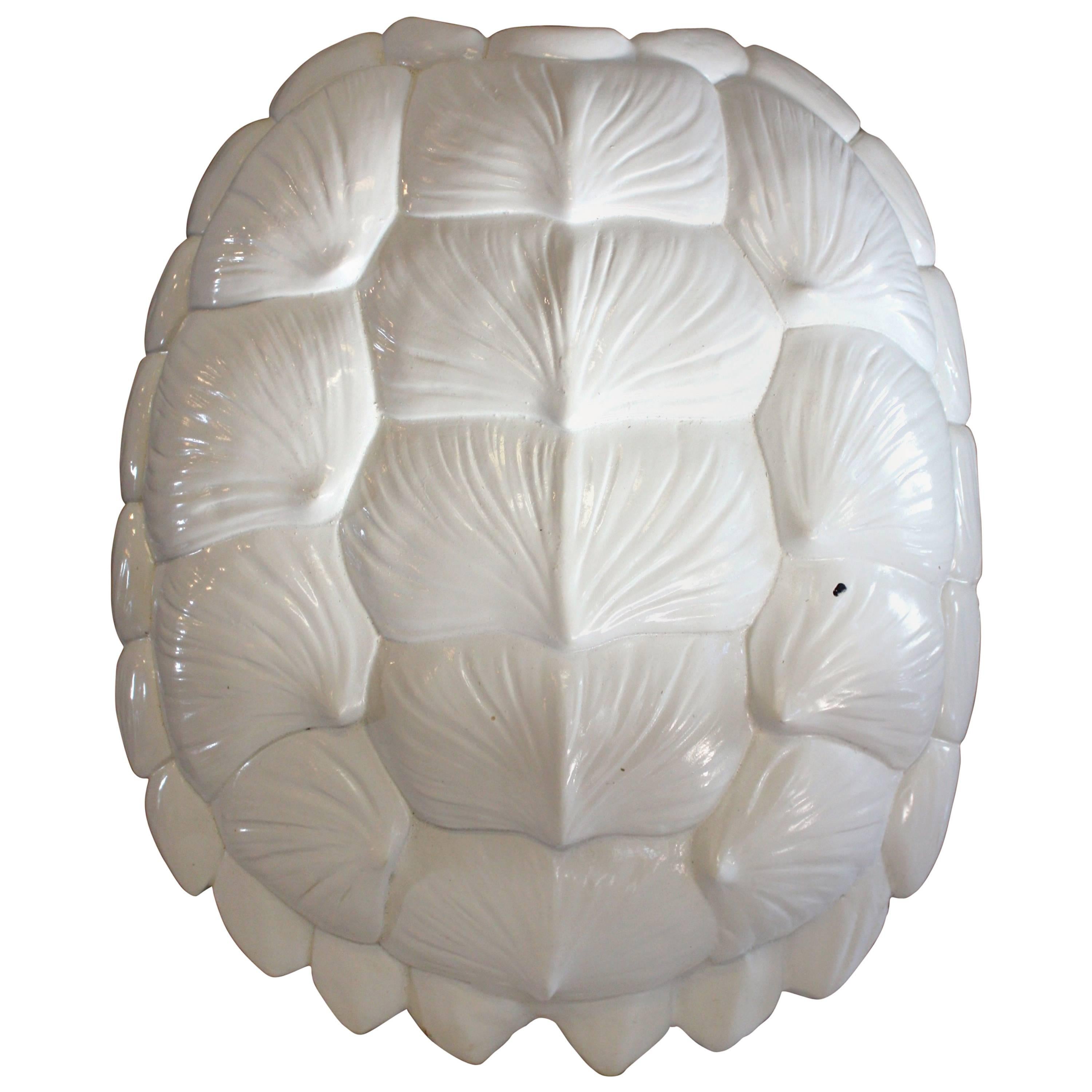 White Lacquered Tortoise Shell For Sale