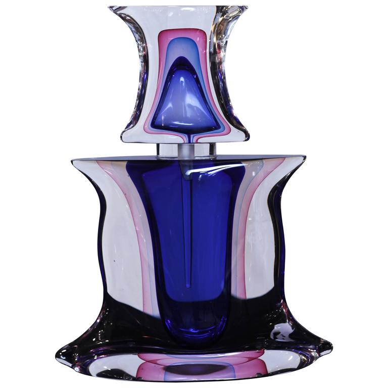 An Oversized Glass Decorative Perfume Bottle For Sale at 1stdibs
