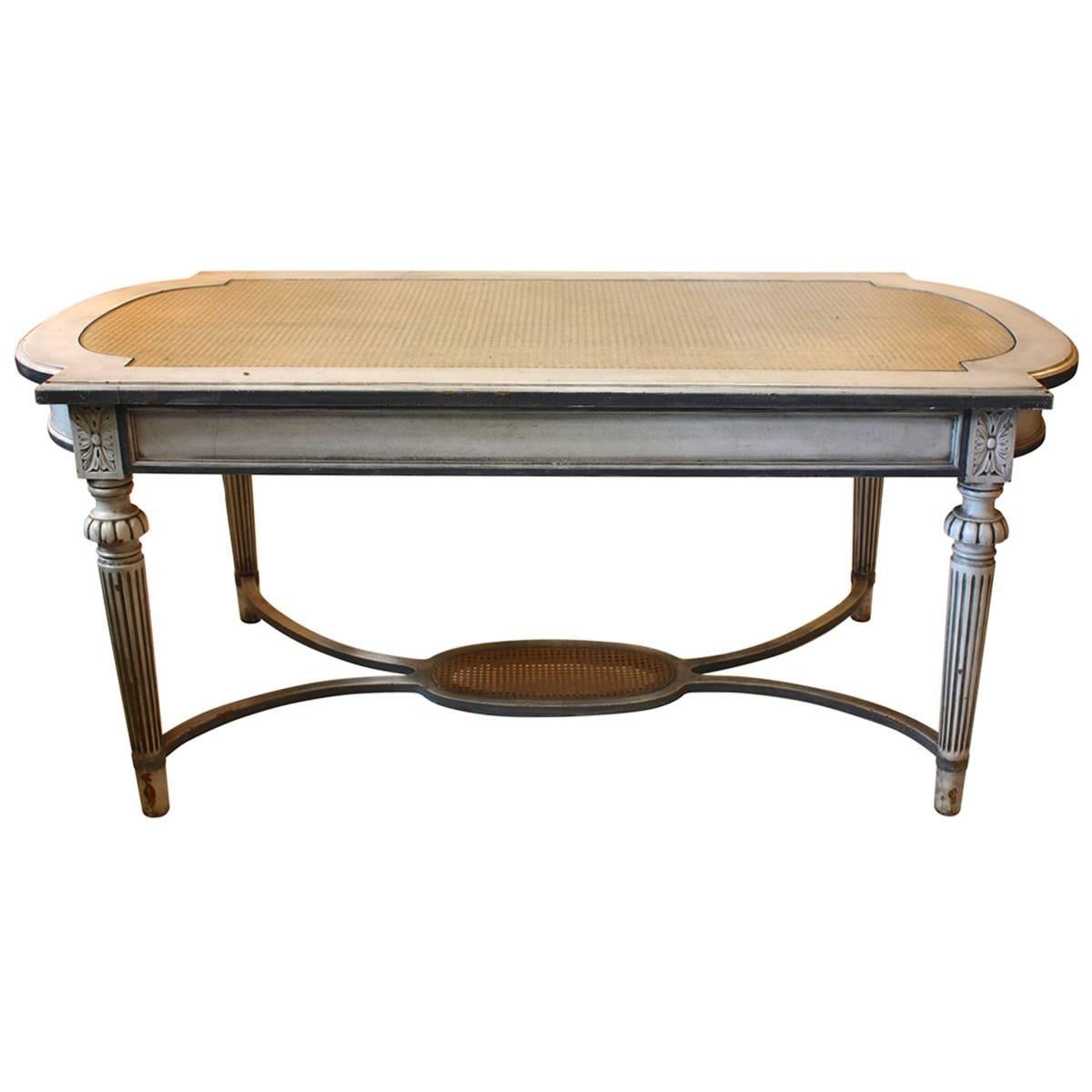Gustavian Cane Top Table For Sale