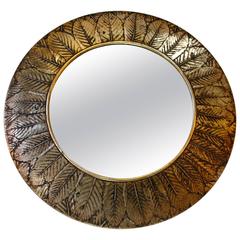 Gilt Leaves Round Mirror 7