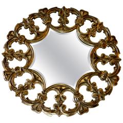 Silvered Gilt Carved Mirror