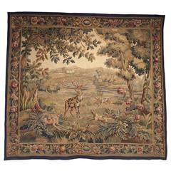 Beautiful Antique Aubusson Tapestry