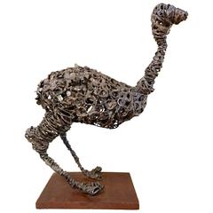 Vintage Unusual Pop Top Emu Sculpture