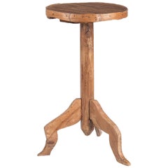 19th Century French Country Cherrywood Pedestal Table