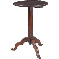 19th Century Antique French Country Walnut Pedestal Table