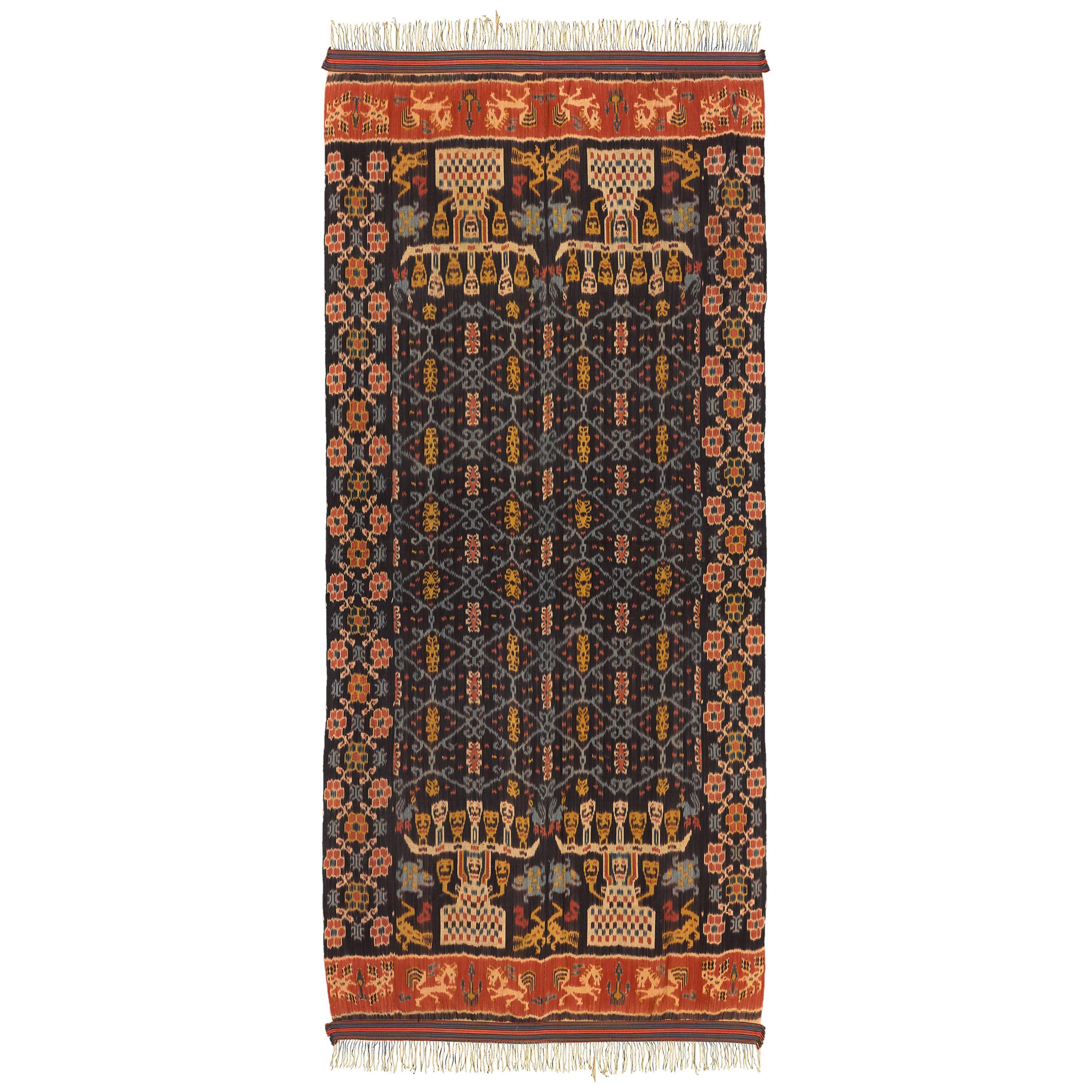 1980s Hinggi, Men
s Ceremonial Shoulder Wrap For Sale