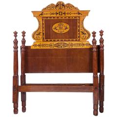 Four Poster Bed in Mahogany from Majorque, Spain, circa 1850