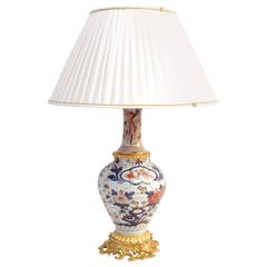 Japanese Imari Porcelain Lamp, circa 1880
